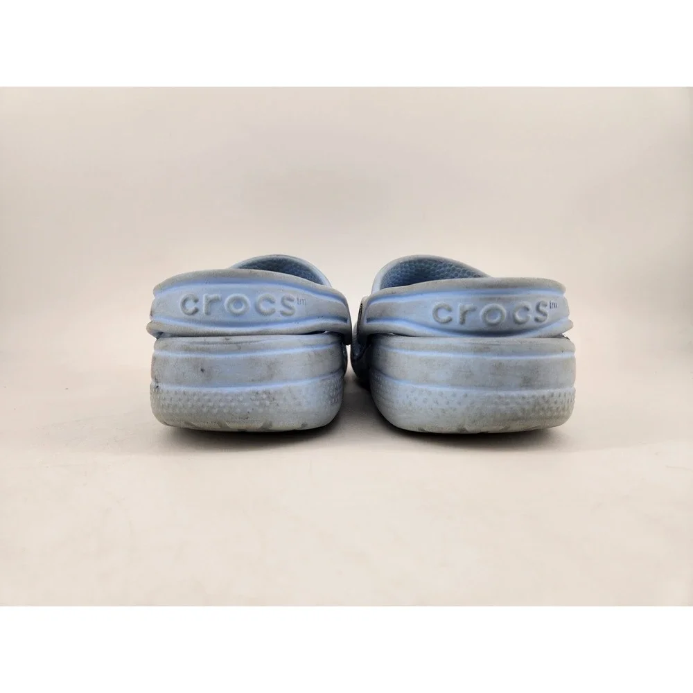 Crocs Classic Clog‎ Kids Size J3 Light Blue Lilo & Stitch Jibbitz 206991